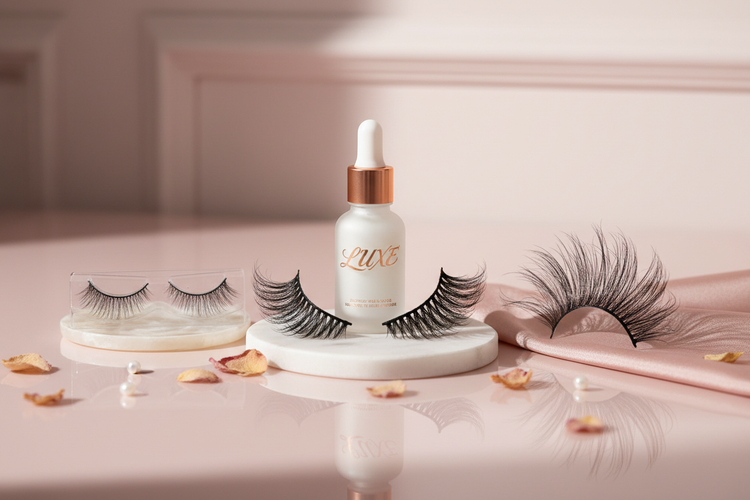 Faux-cils et colle à faux-cils