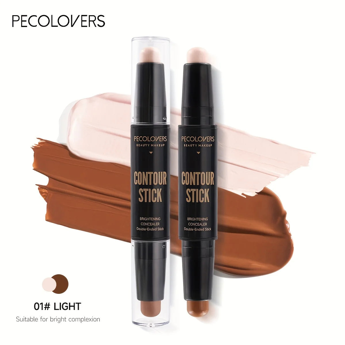 Palette de contouring crème avec nuances bronzer et correcteur pour sculpter les pommettes et la mâchoire