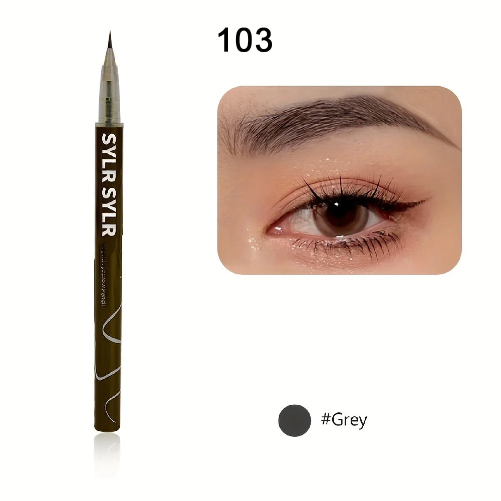 Pointe ultra fine de 0.008mm d'un stylo à sourcils liquide créant des traits d'une finesse extrême sur la peau.
