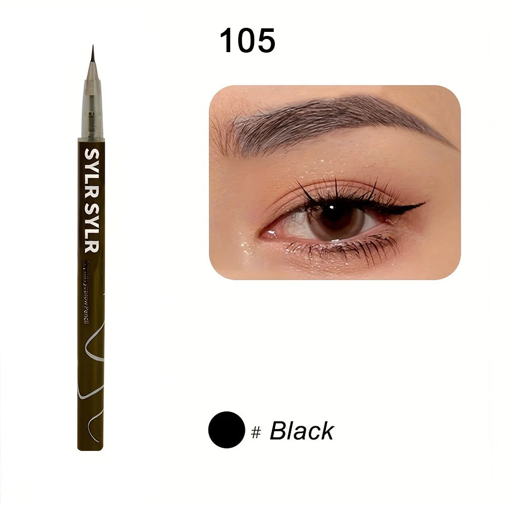 Pointe ultra fine de 0.008mm d'un stylo à sourcils liquide créant des traits d'une finesse extrême sur la peau.
