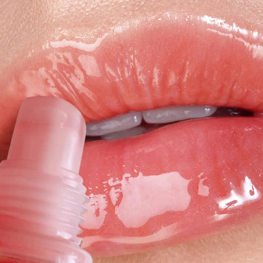 Collection de 6 gloss transparents fruités dans un packaging élégant et urbain