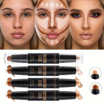 Palette de contouring crème avec nuances bronzer et correcteur pour sculpter les pommettes et la mâchoire