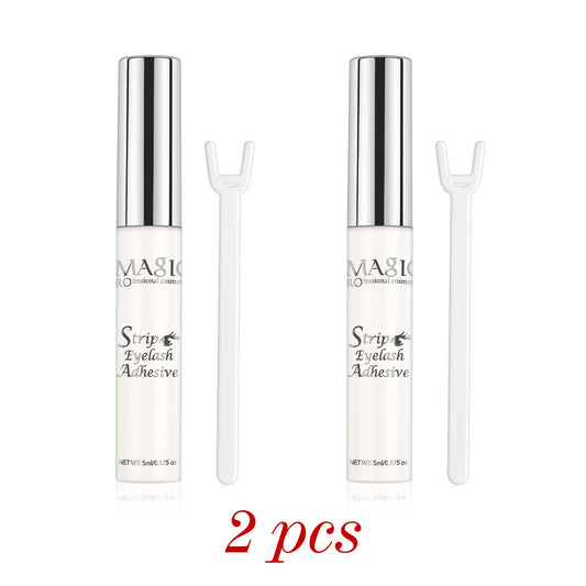 Flacon de colle IMAGIC 5ml avec applicateur, texture liquide transparente pour extensions de cils.

